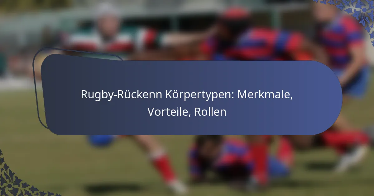 Rugby-Rückenn Körpertypen: Merkmale, Vorteile, Rollen